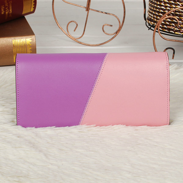 dior bi-fold wallet calfskin 119 purple&pink - Click Image to Close